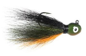 Picture of CHALLENGER 1/8OZ JIG BLACK HEAD&amp;THREAD OLIVE BODY  MFG# CJ18-10